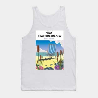 Clacton-on-Sea travel poster. Tank Top